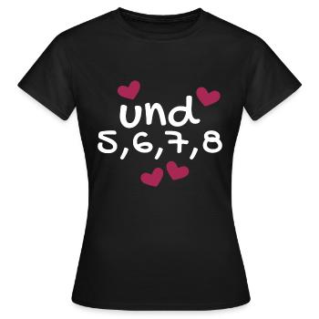 Tanzen Tanz Tanzkurs Rhythmus - Frauen T-Shirt - Schwarz - Vorne - AI Model Female 172 dark (172cm)