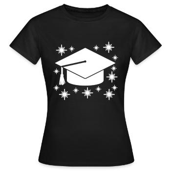 Diplôme de fin d’études - T-shirt Femme - noir - Devant - AI Model Female 172 dark (172cm)