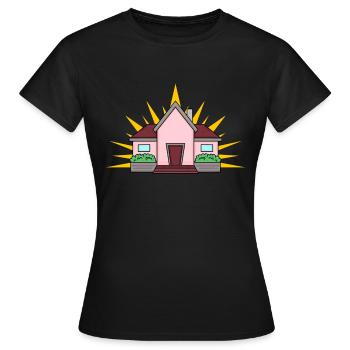 Maison - T-shirt Femme - noir - Devant - AI Model Female 172 dark (172cm)