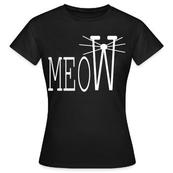 Amis chats - T-shirt Femme - noir - Devant - AI Model Female 172 dark (172cm)