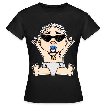 Cool Baby - T-shirt Femme - noir - Devant - AI Model Female 172 dark (172cm)