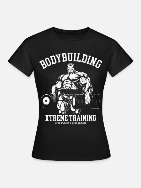 Bodybuilding Fitness-Studio - Frauen T-Shirt - Schwarz