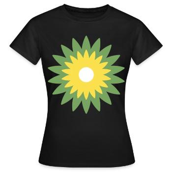 Blume - Frauen T-Shirt - Schwarz - Vorne - AI Model Female 172 dark (172cm)