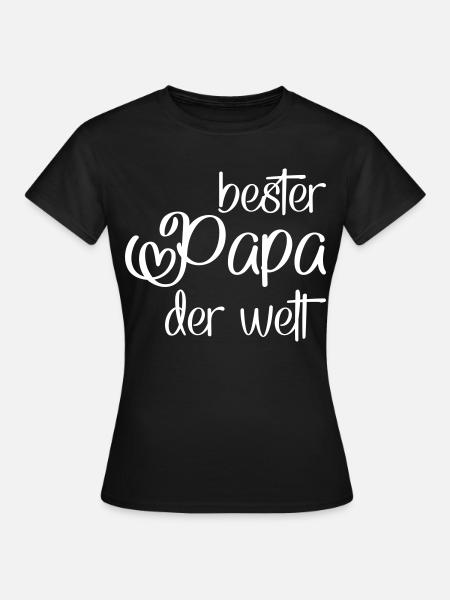 Papa - Frauen T-Shirt - Schwarz
