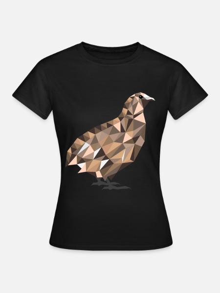 Polygon Wachtel Wachtelzüchter Wachtel Geschenk - Frauen T-Shirt - Schwarz