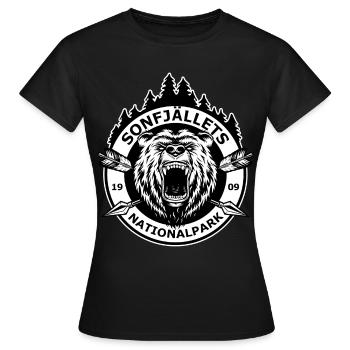 Sonfjällets nationalpark - Frauen T-Shirt - Schwarz - Vorne - AI Model Female 172 dark (172cm)