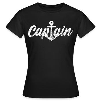 Capitaine capitaine - T-shirt Femme - noir - Devant - AI Model Female 172 dark (172cm)