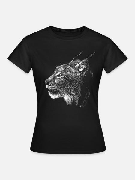 Luchs - Frauen T-Shirt - Schwarz