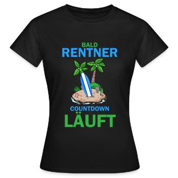 Bald Rentner - Frauen T-Shirt - Schwarz - Vorne - AI Model Female 172 dark (172cm)