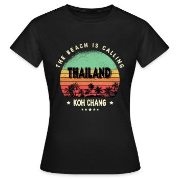 Koh Chang Thaïlande - T-shirt Femme - noir - Devant - AI Model Female 172 dark (172cm)