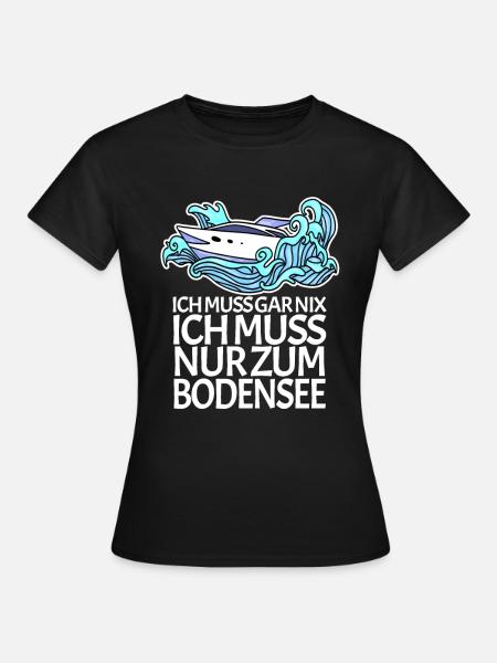 Bodensee - Frauen T-Shirt - Schwarz