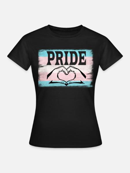 Transgender Pride - T-skjorte for kvinner - svart