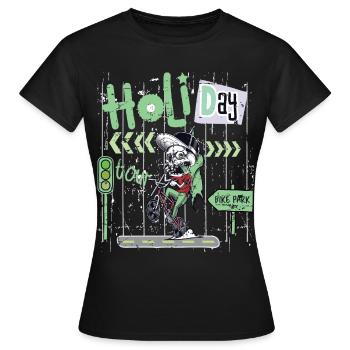 Fahrrad Park Tour - Frauen T-Shirt - Schwarz - Vorne - AI Model Female 172 dark (172cm)