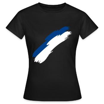 Finlande - T-shirt Femme - noir - Devant - AI Model Female 172 dark (172cm)