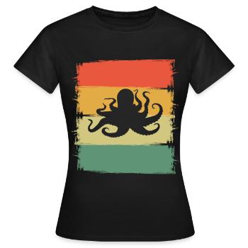 Poulpe poulpe poulpe - T-shirt Femme - noir - Devant - AI Model Female 172 dark (172cm)
