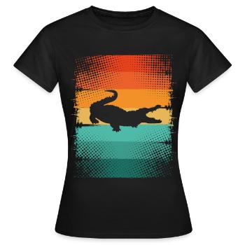 Alligator - T-shirt Femme - noir - Devant - AI Model Female 172 dark (172cm)