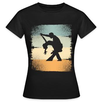 Couple de danse - T-shirt Femme - noir - Devant - AI Model Female 172 dark (172cm)