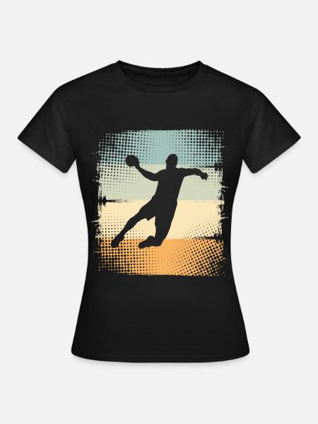 Handball - Frauen T-Shirt - Schwarz