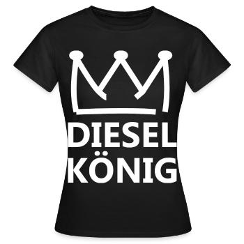 Roi du diesel - T-shirt Femme - noir - Devant - AI Model Female 172 dark (172cm)