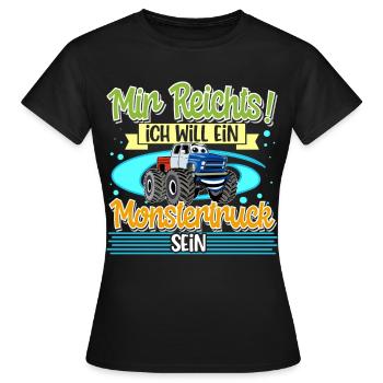 Monstertruck - Frauen T-Shirt - Schwarz - Vorne - AI Model Female 172 dark (172cm)