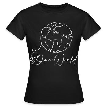 Monde - T-shirt Femme - noir - Devant - AI Model Female 172 dark (172cm)