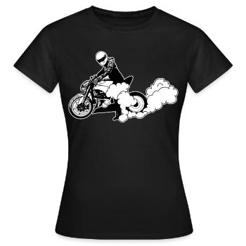 Streetfighter Burnout Bike - Frauen T-Shirt - Schwarz - Vorne - AI Model Female 172 dark (172cm)