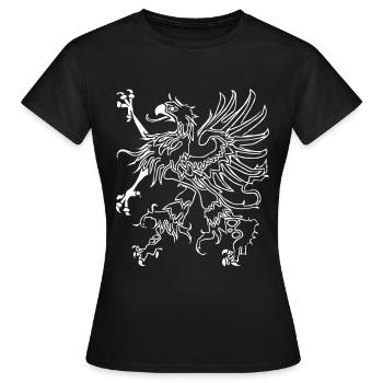 Vorpommern Greif - Frauen T-Shirt - Schwarz - Vorne - AI Model Female 172 dark (172cm)
