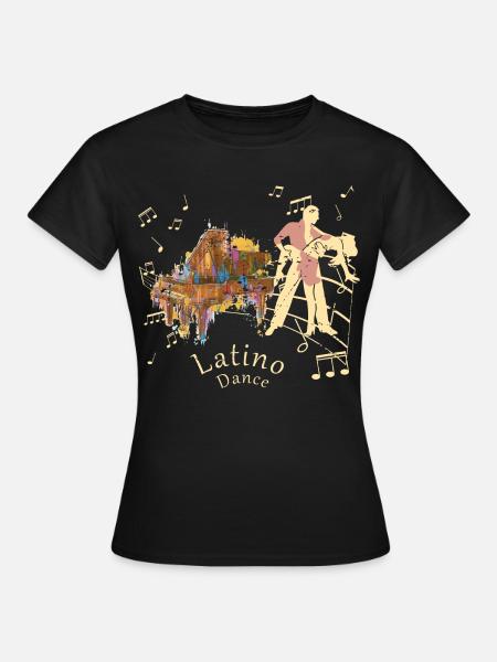 Latino Tänzer - Frauen T-Shirt - Schwarz