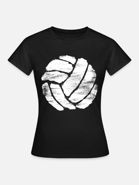 Volleyball Zeichnung - Frauen T-Shirt - Schwarz