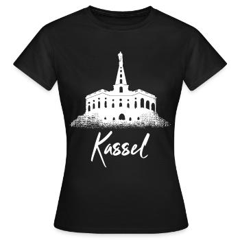 Kassel - T-shirt Femme - noir - Devant - AI Model Female 172 dark (172cm)