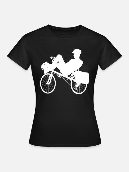 Liegerad - Frauen T-Shirt - Schwarz