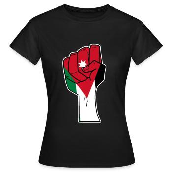 Jordanie - T-shirt Femme - noir - Devant - AI Model Female 172 dark (172cm)