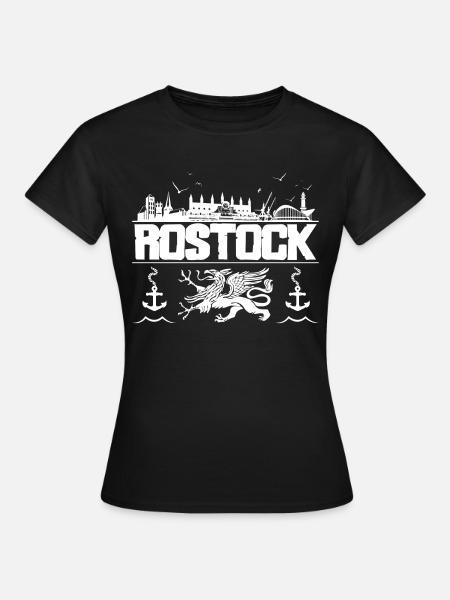 Rostock - Frauen T-Shirt - Schwarz