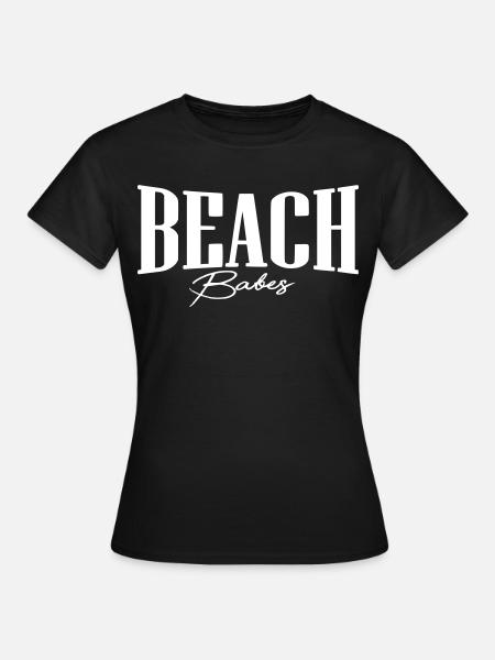 beach babes strand girl - Frauen T-Shirt - Schwarz