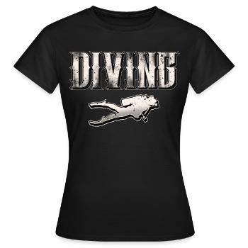 Plongeurs plongeurs - T-shirt Femme - noir - Devant - AI Model Female 172 dark (172cm)