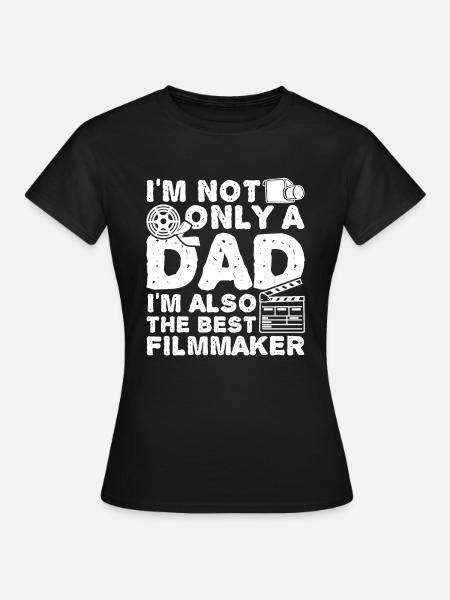 Filmemacher Vater - Frauen T-Shirt - Schwarz