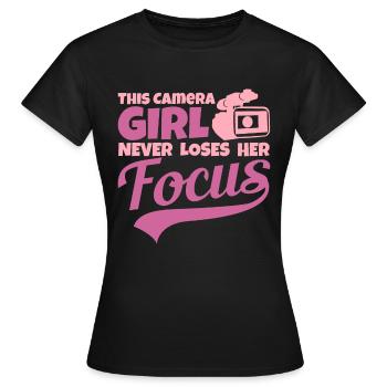 Cinéaste - T-shirt Femme - noir - Devant - AI Model Female 172 dark (172cm)