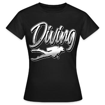 Plongeurs plongeurs - T-shirt Femme - noir - Devant - AI Model Female 172 dark (172cm)
