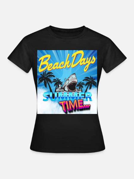 Sommerzeit - Frauen T-Shirt - Schwarz