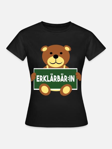 Erklärbär Erklärbär:in - Frauen T-Shirt - Schwarz