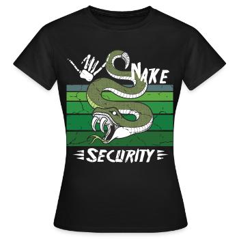 Snake Safety - Women's T-Shirt - black - Front - AI Model Female 172 dark (172cm)
