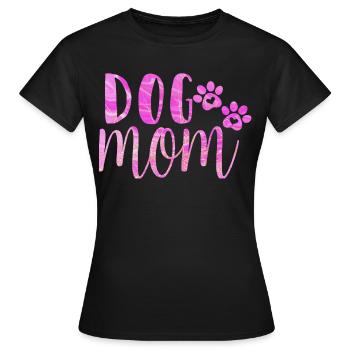 Maman chien - T-shirt Femme - noir - Devant - AI Model Female 172 dark (172cm)