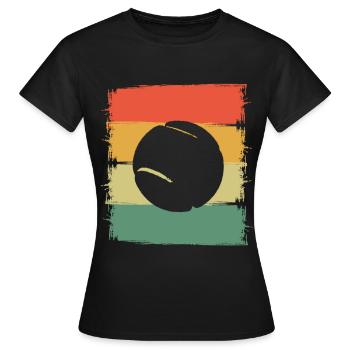 Tennis Tennis Ball - Women's T-Shirt - black - Front - AI Model Female 172 dark (172cm)