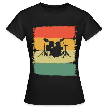 Percussion - Women's T-Shirt - black - Front - AI Model Female 172 dark (172cm)