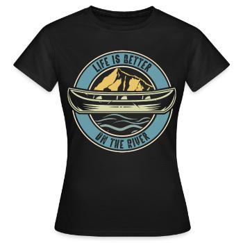 Canoë Canoë Canoë - T-shirt Femme - noir - Devant - AI Model Female 172 dark (172cm)