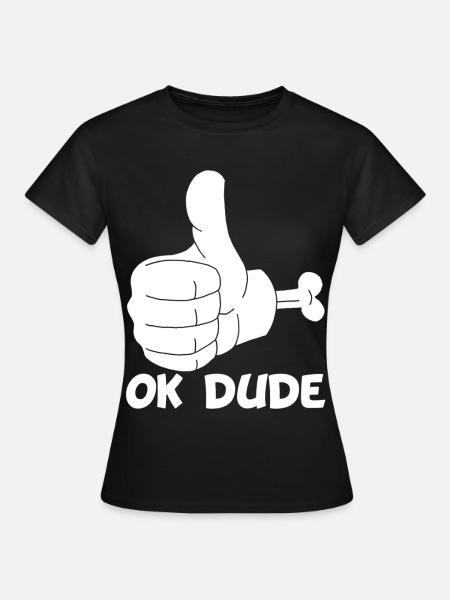 Ok Mann! (weiß) - Frauen T-Shirt - Schwarz