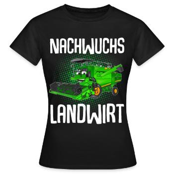 Nachwuchs Landwirt - Frauen T-Shirt - Schwarz - Vorne - AI Model Female 172 dark (172cm)