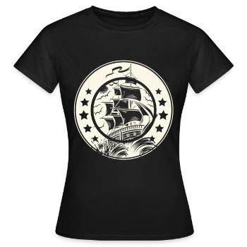 Voilier Voilier Voilier Voilier - T-shirt Femme - noir - Devant - AI Model Female 172 dark (172cm)
