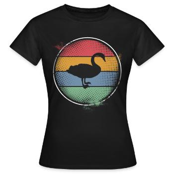 Cygne - T-shirt Femme - noir - Devant - AI Model Female 172 dark (172cm)