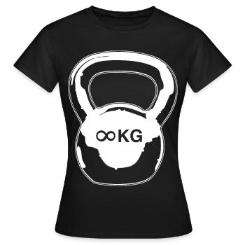 Kettlebell - Women's T-Shirt - black - Front - AI Model Female 172 dark (172cm)